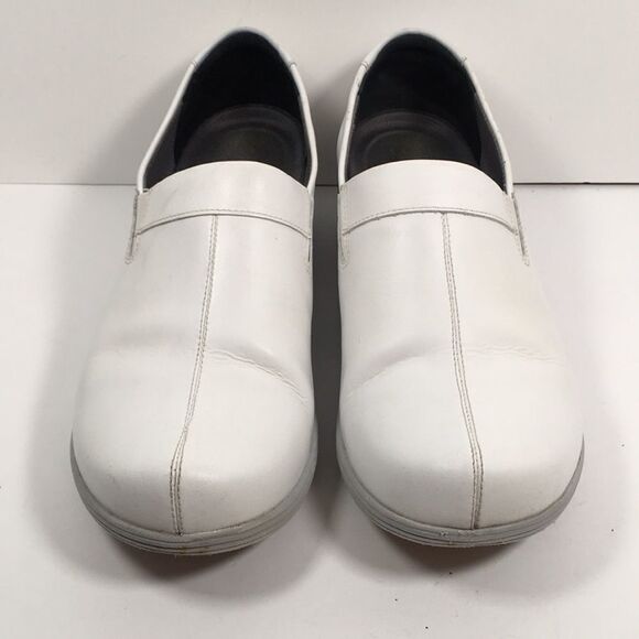 DANSKO Work Wonders Women's EU 41 US 10.5 Shoes White Leather Closed Heel Clogs - Picture 2 of 14